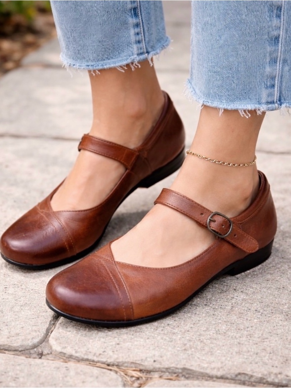 Dansko Fawna Mary Jane Clogs Chestnut Brown Leather Women's EU 39 / US 8.5-9 - Picture 12 of 12